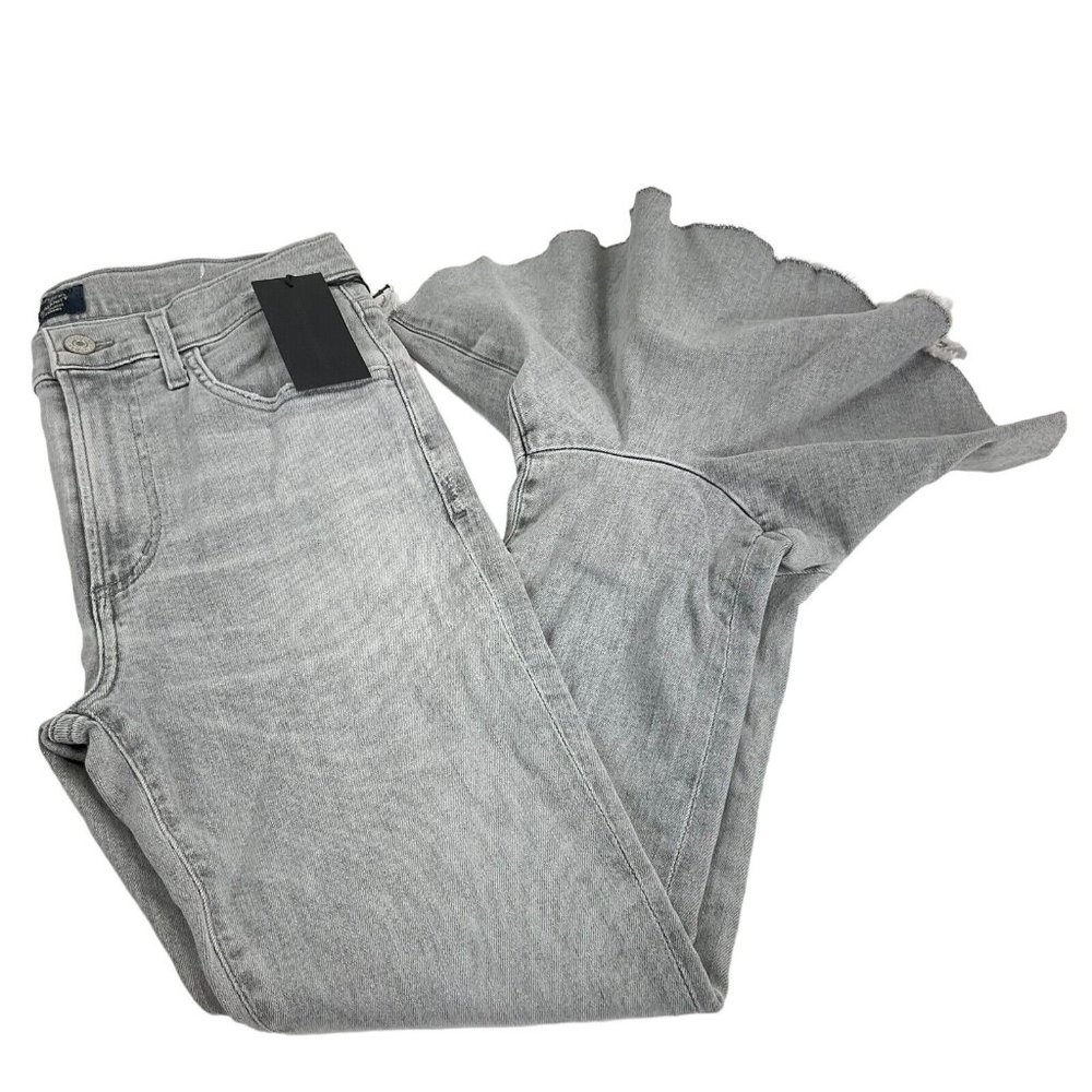 Citizens of Humanity Jeans Womens 27 Gray Drew Flounce High Rise Crop $258 Nwt - Picture 4 of 15